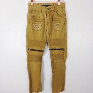 S2 tan skinny jeans boys size 10